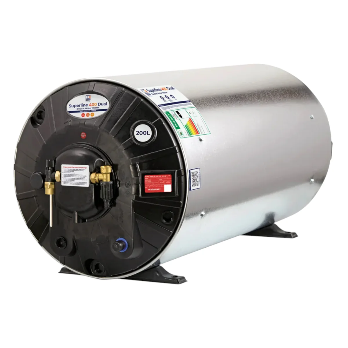 KWIKOT SUPERLINE 200L DUAL GEYSER 400KPA CLASS B DSG-200 (INC TP&DC)